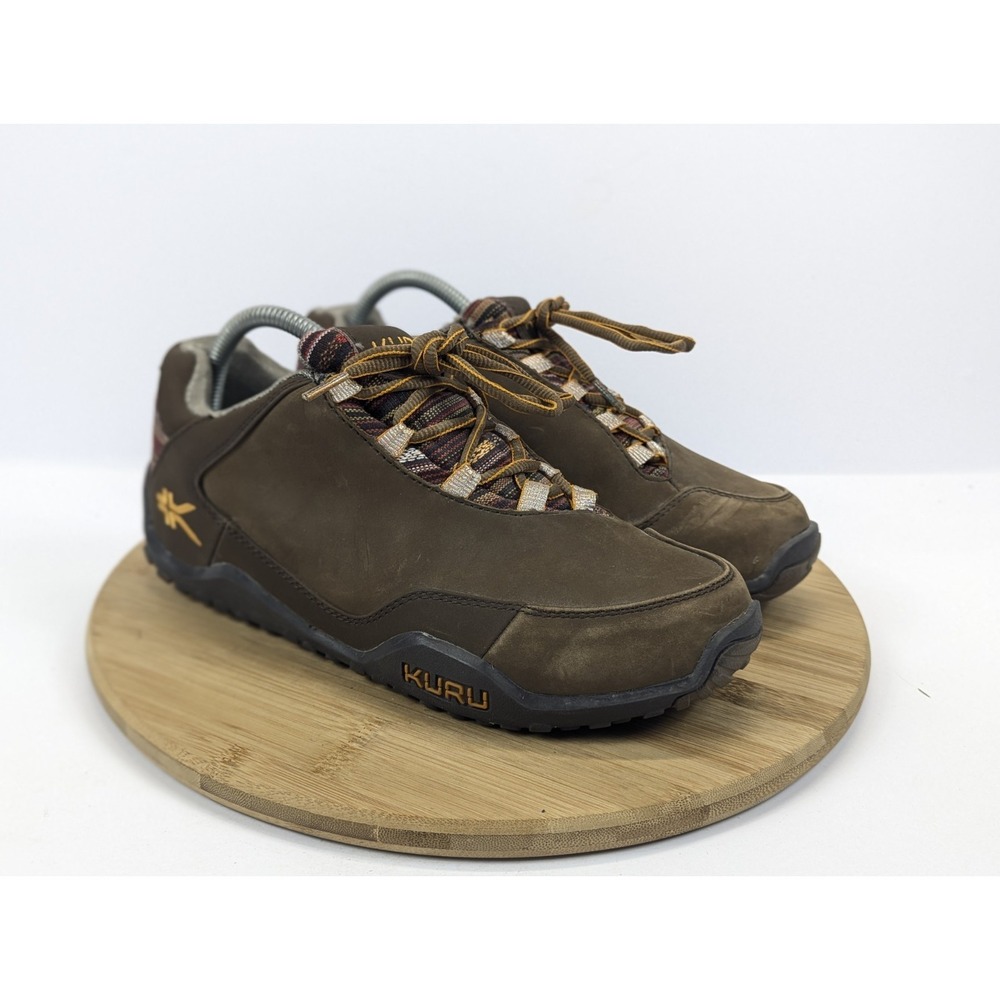 Kuru Shoes Womans 9 Orthotic Sneakers Brown Outdoor Leather Nature Chianne‎